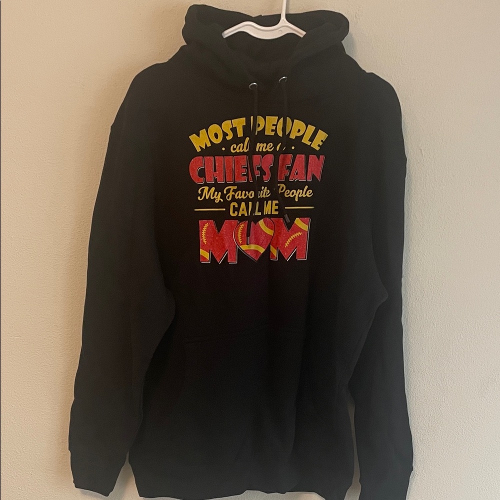 Black Chiefs Fan Mom Hoodie